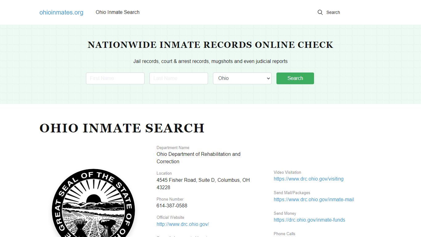 Ohio Offender Lookup - OH DOC Inmates